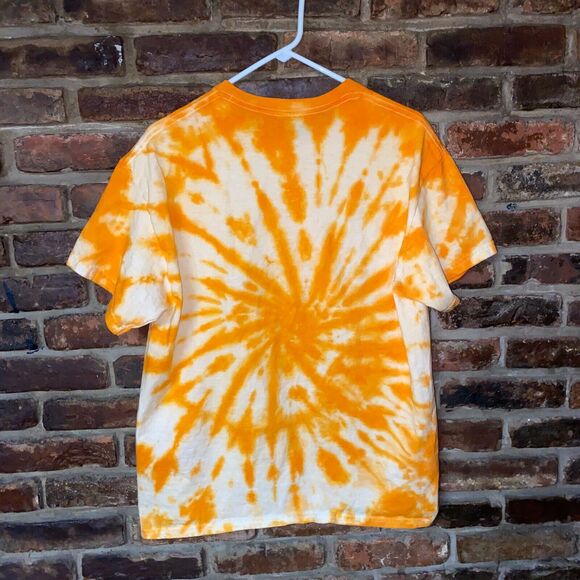 Hard Rock Atlantic City Custom Orange Tie Dye Rainbow Graphic T-Shirt Size Large - Picture 6 of 6